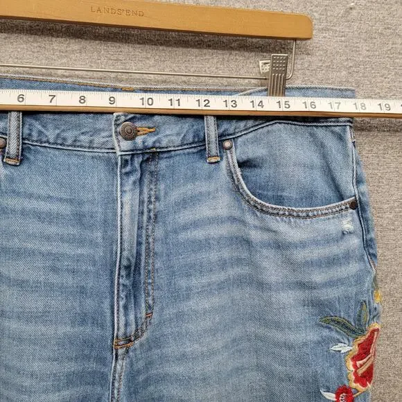 JOHNNY WAS KALI RELAXED DISTRESSED JEAN, SIZE 32 - Picture 7 of 11